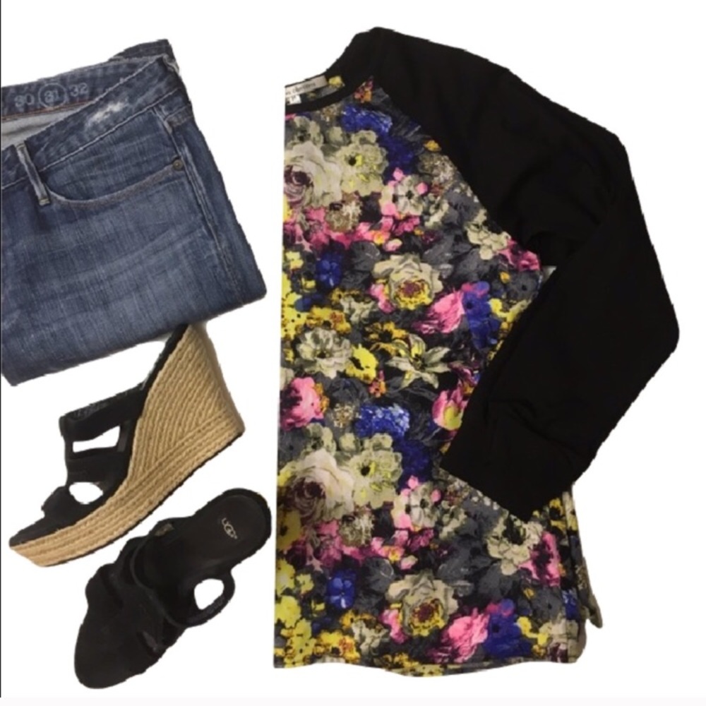 Nordstrom’s  Baseball raglan floral top